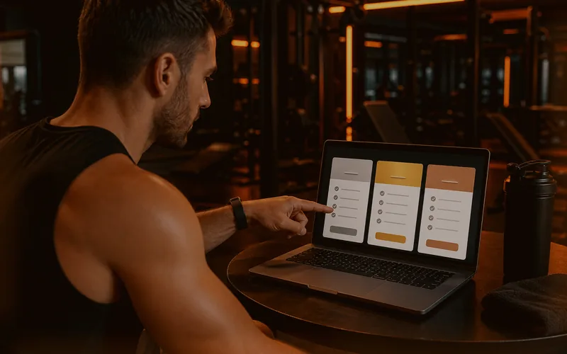 Fitness paketlerini karşılaştıran kullanıcı